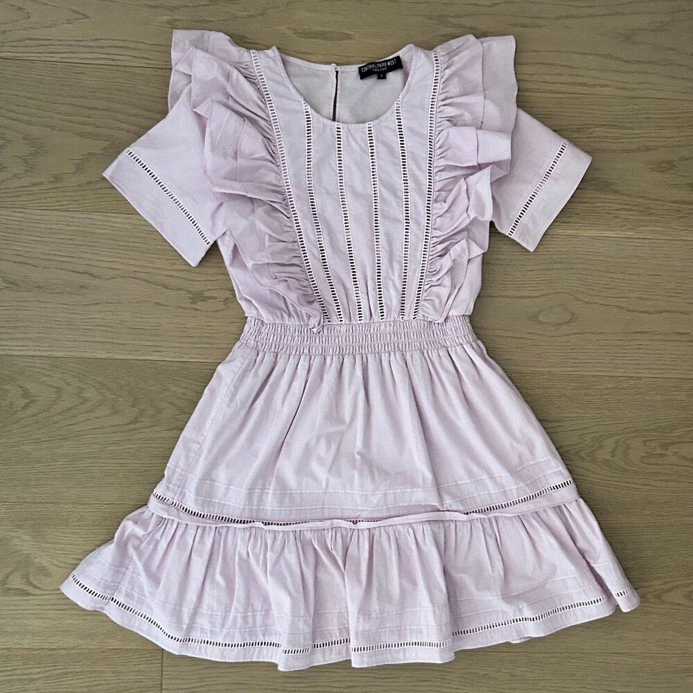 Central Park West NY Lilac Short Dress, Size Small